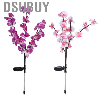 Dsubuy 2Pcs/Set Solar Power  Artificial Orchid Tree Lights For Garden Courtyard US