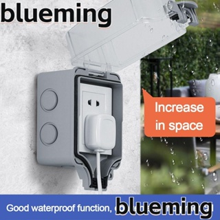 Blueming2 กล่องซ็อกเก็ตพลาสติก กันน้ํา กันฝน มีกาวในตัว ประเภท 86 สําหรับปลั๊กไฟ
