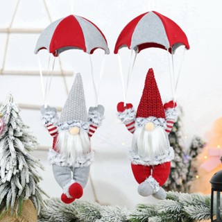 Christmas_ จี้ตุ๊กตาซานตาคลอส โนม ผ้ากํามะหยี่ขนนิ่ม สําหรับแขวนตกแต่งคริสต์มาส