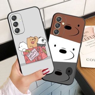 เคสโทรศัพท์มือถือ ซิลิโคนนิ่ม ลายหมีเปลือยสามตัว สําหรับ Samsung Galaxy A24 A34 A54