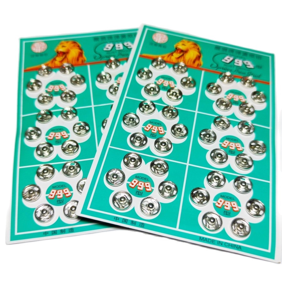 Lion 999 Nickel Snap Buttons 8 mm 36 ชุดต่อแผ่น | Shopee Thailand