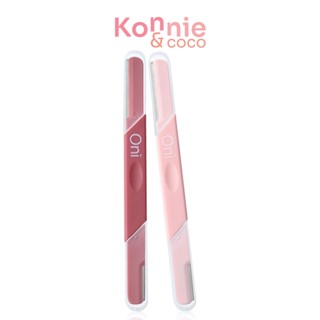 Oni Double-ended Eyebrow Razor 2pcs ที่กันคิ้ว สีชมพู 2 ชิ้น.