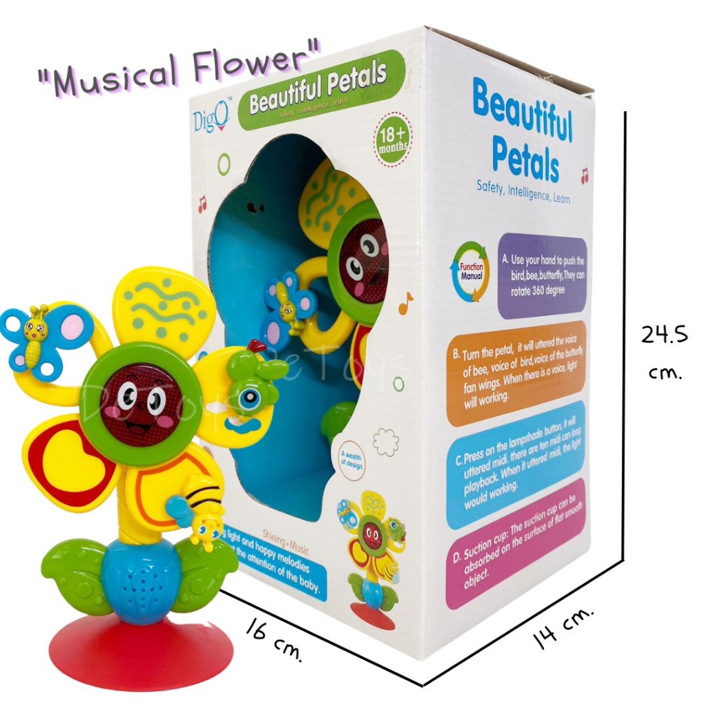 ดอกไม้ร้องเพลง Musical Flower ของเล่นเสริมพัฒนาการลูกน้อย | Shopee Thailand