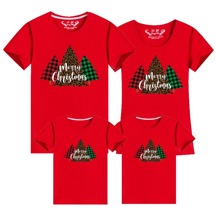 เสื้อยืดแขนสั้น ผ้าฝ้าย พิมพ์ลายการ์ตูน Merry Christmas 2024 สําหรับ