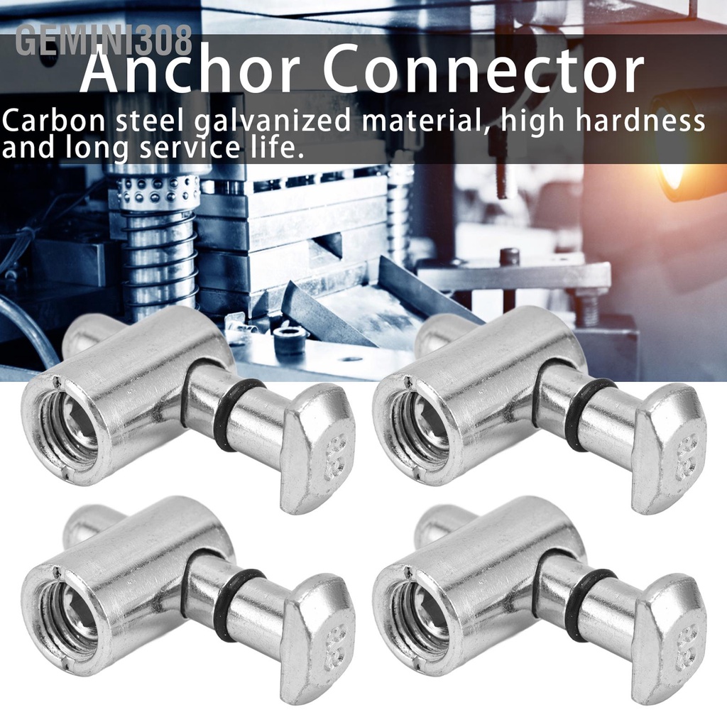 Gemini308 4 ชิ้น Anchor Connector M2.5 เหล็กคาร์บอนมาตรฐานยุโรป 90 องศา ...