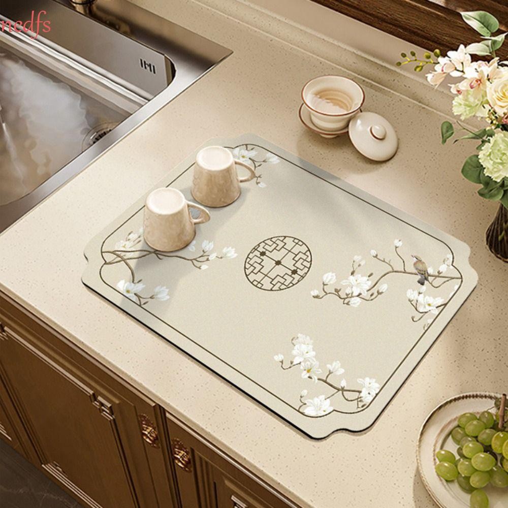 กาแฟเนดเอฟเอส|เสื่อ, ดูดซับ Quick-Drying Kitchen Drain Pad, Placemat ...