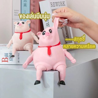 COD Piggy Squeeze Toy หมูยืด สกุชชี่ ของเล่นยืดได้ ของเล่นบีบ คลายความเครียด สกุชชี่ ของเล่น ของเล่นบีบนุ่ม ของเล่นย