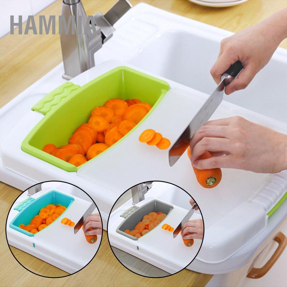 hammia-มัลติฟังก์ชั่นตัดเขียงตะกร้าระบายน้ำสำหรับใช้ในบ้าน