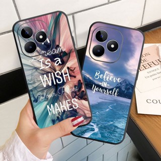 เคสโทรศัพท์มือถือ ซิลิโคนนิ่ม ลายทิวทัศน์ สําหรับ Realme C53 C55 11 Pro Plus Pro+