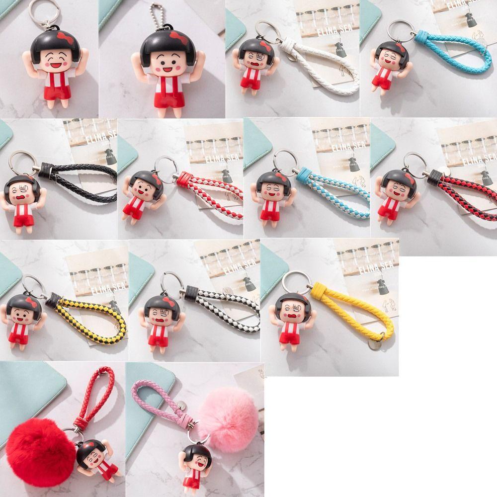 ahmed-พวงกุญแจ-จี้ตุ๊กตาการ์ตูนญี่ปุ่น-maruko-chan-maruko-เปลี่ยนหน้าได้ด้วยตนเอง-เครื่องประดับ-สําหรับเป็นของขวัญ