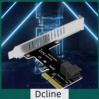 [Dcline.th] อะแดปเตอร์การ์ดไรเซอร์ PCI E เป็น SFF-8643 PCI-EX4 X8 X16 PCIE เป็น U2