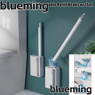 Blueming2 ชุดแปรงทําความสะอาดห้องน้ํา แบบใช้แล้วทิ้ง ด้ามจับสบาย พร้อมหัวเติม