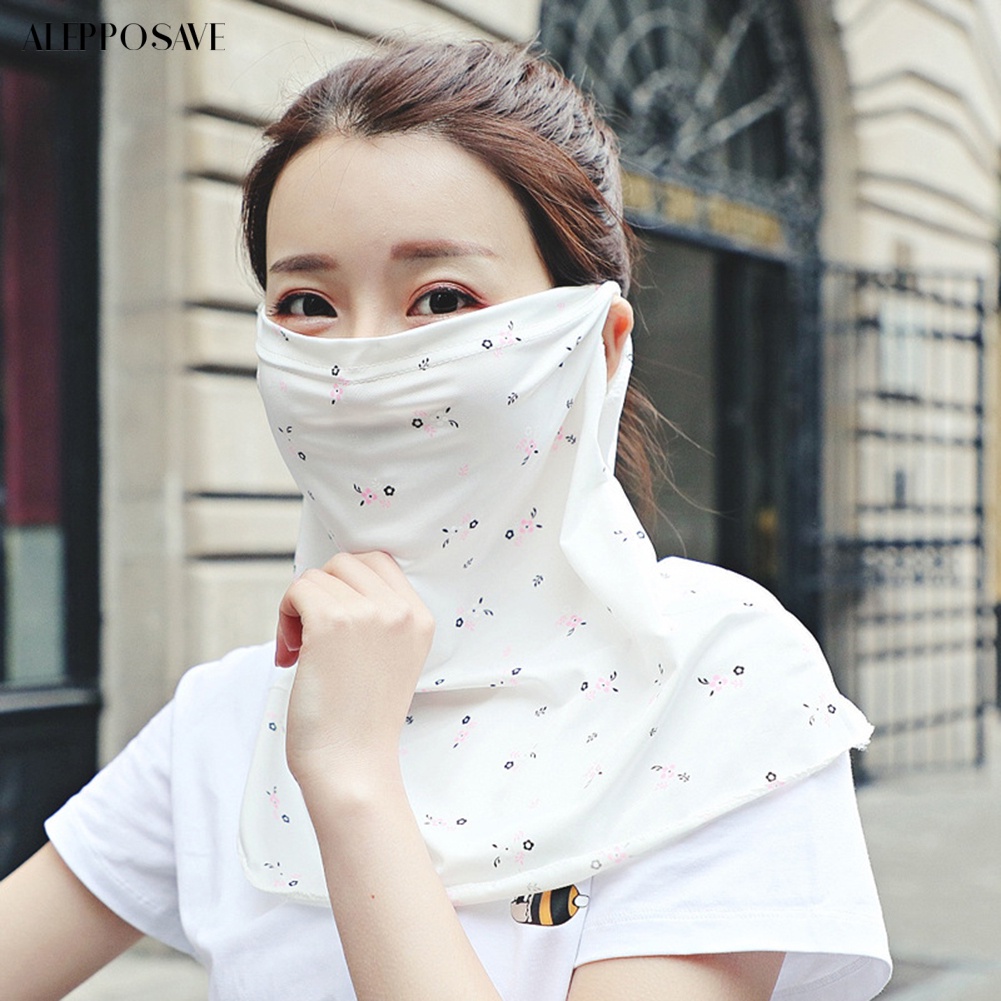 หน้ากากผ้าพันคอ-ระบายอากาศ-ป้องกันรังสียูวี-เหมาะกับฤดูร้อน-สําหรับผู้หญิง