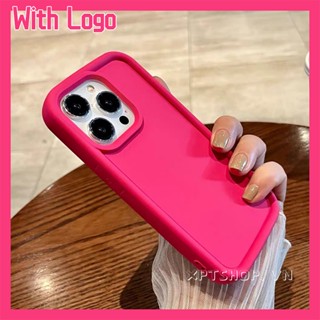 เคสโทรศัพท์มือถือแบบนิ่ม กันกระแทก กันรอยกล้อง ลายโลโก้ Dopamine สีแดงกุหลาบ สีเขียว สําหรับ iPhone 15 Pro Max 14 13 12 11 Pro Max XR IX