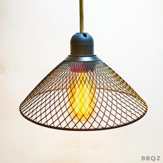 [Bbqz01] โคมไฟจี้เหล็ก สไตล์เรโทร ขนาด 20 ซม. X9 ซม. สําหรับห้องครัว คาเฟ่ ร้านอาหาร