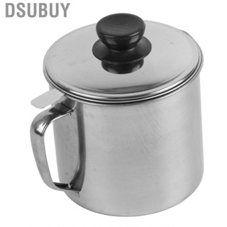 Dsubuy Oil Strainer Pot 1.3L  304 Stainless Steel Cooking Container  Leakage for Home Restaurant