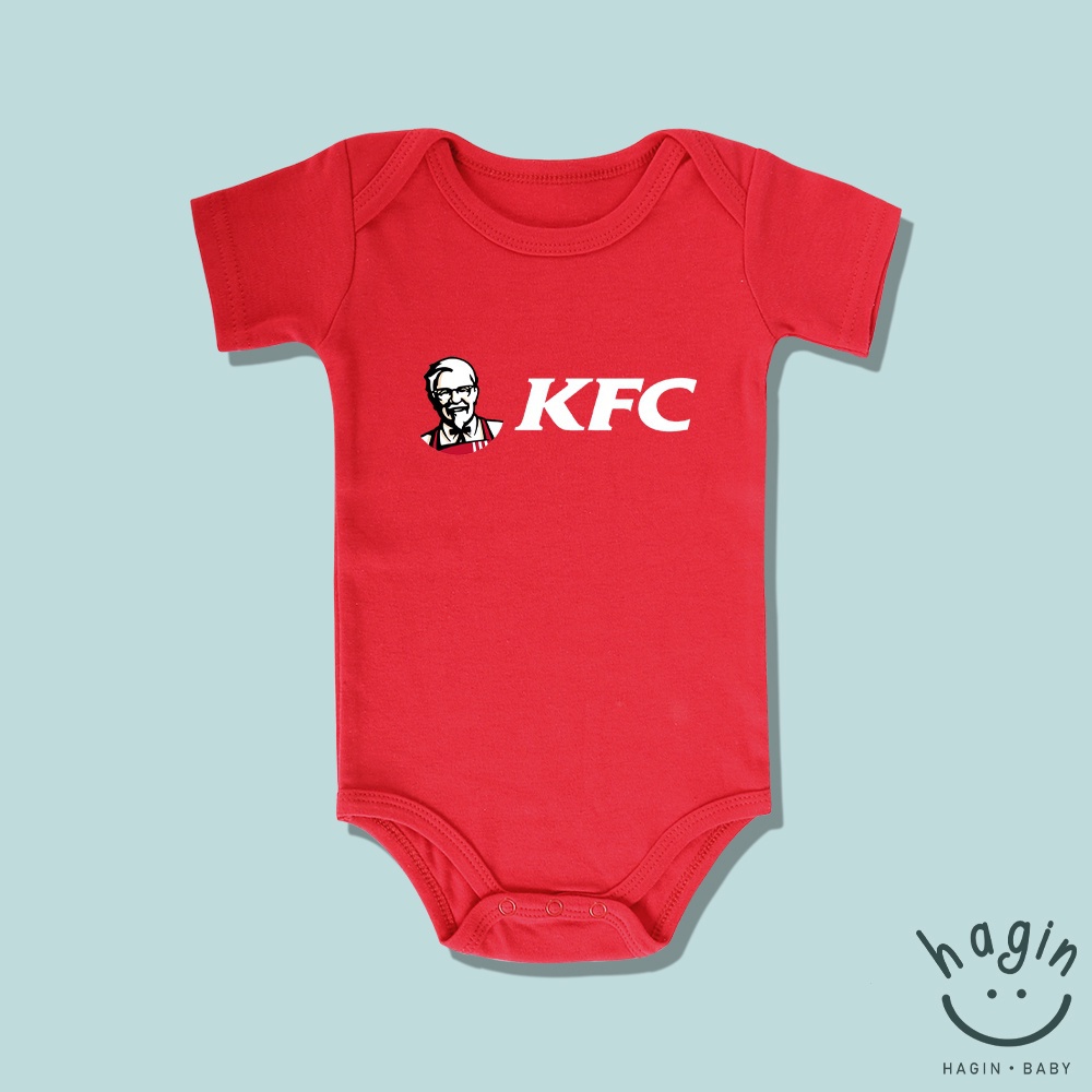 haginbaby-ชุดรอมเปอร์-ลายธีมอาหาร-kfc-baby-onesie-kfc-น่ารัก-แฟชั่น-สําหรับเด็กทารก