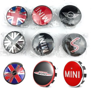 ฝาครอบดุมล้อรถยนต์ ขนาด 54 มม. 56 มม. สําหรับ BMW Mini R50 R52 R53 R55 R57 R58 R59 R60 R61 F54 F55 F56 F57 F60 Mini Roadster P 4 ชิ้น