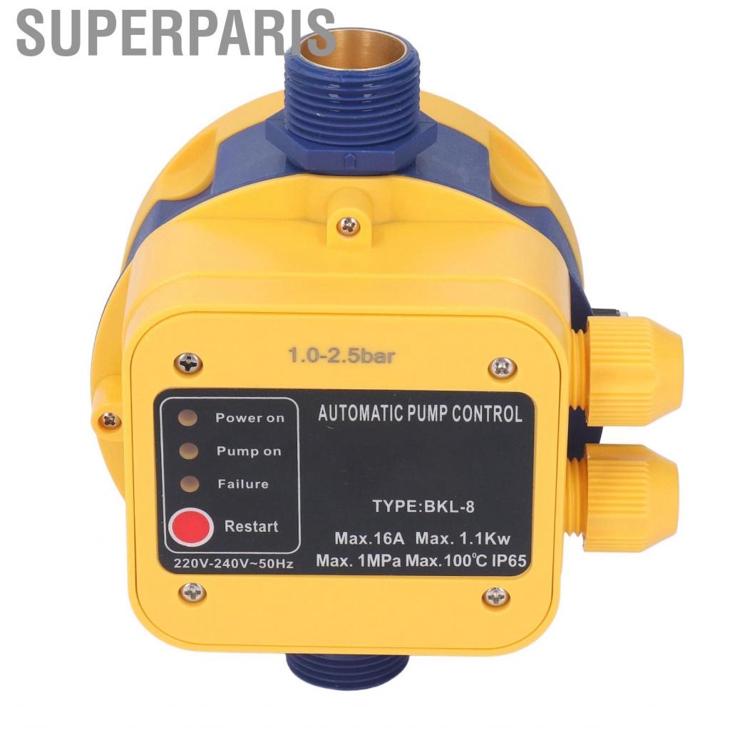 Superparis Water Pump Switch Auto Stop 220V240V Check Valve Wide