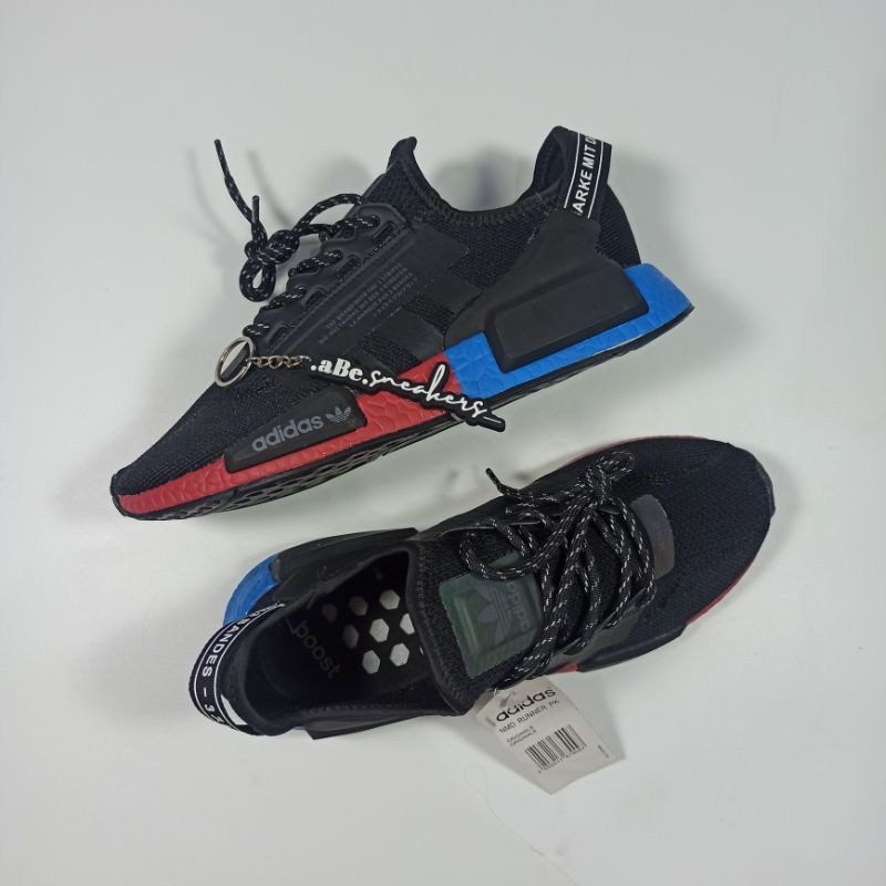 Adidas nmd r1 pk og boost black blue red cheap ราคา