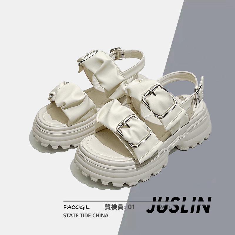 juslin-รองเท้าแตะผู้หญิง-ส้นแบน-ใส่สบาย-สไตล์เกาหลี-รองเท้าแฟชั่น-2023-ใหม่-beautiful-unique-รุ่นใหม่-พิเศษ-b98g0gt-37z230910