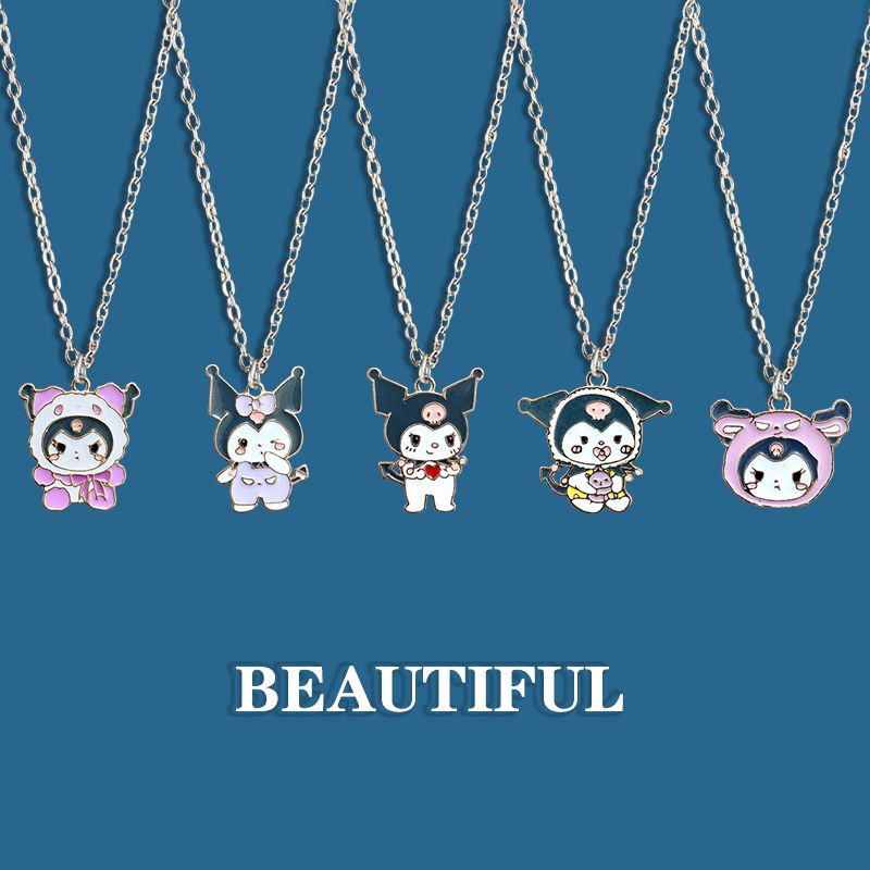 kulomi-series-lovely-cartoon-necklace-girl-pendant-ins-schoolgirl-gift-chain-pendant