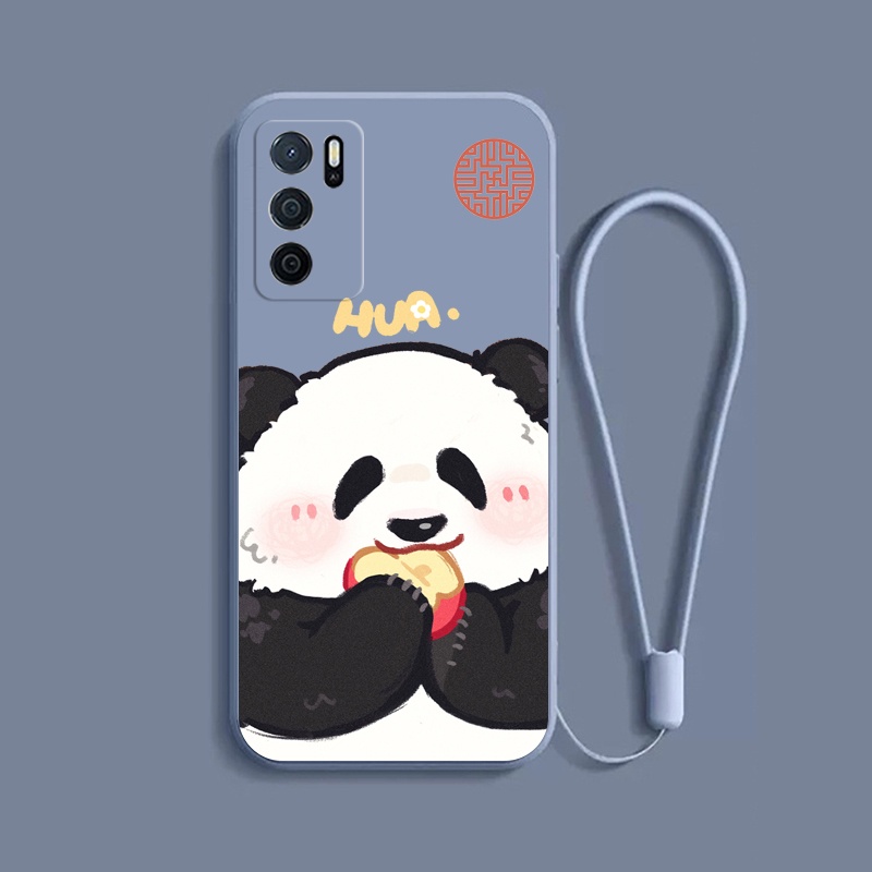 เคส-oppo-a16-กรณีโทรศัพท์การ์ตูนแพนด้าน่ารัก-c-a9