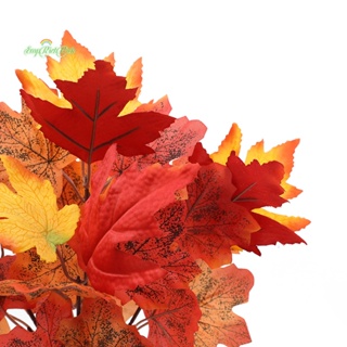 Erck&gt; ช่อใบเมเปิ้ลประดิษฐ์ สีแดง ฤดูใบไม้ร่วง สําหรับตกแต่งบ้าน สวน ระเบียง วันขอบคุณพระเจ้า เก็บเกี่ยว เทศกาล ใหม่