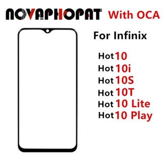 อะไหล่หน้าจอสัมผัส LCD และ OCA สําหรับ Infinix Hot 10 Lite Play 10i 10S 10T X682 X689