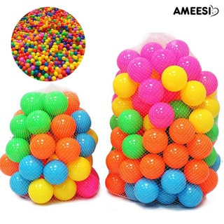 Ameesi 100 ชิ้น ที่มีสีสัน นุ่ม สระว่ายน้ํา มหาสมุทร ลูกบอลคลื่น กลางแจ้ง สนุก กีฬา ของเล่นเด็ก
