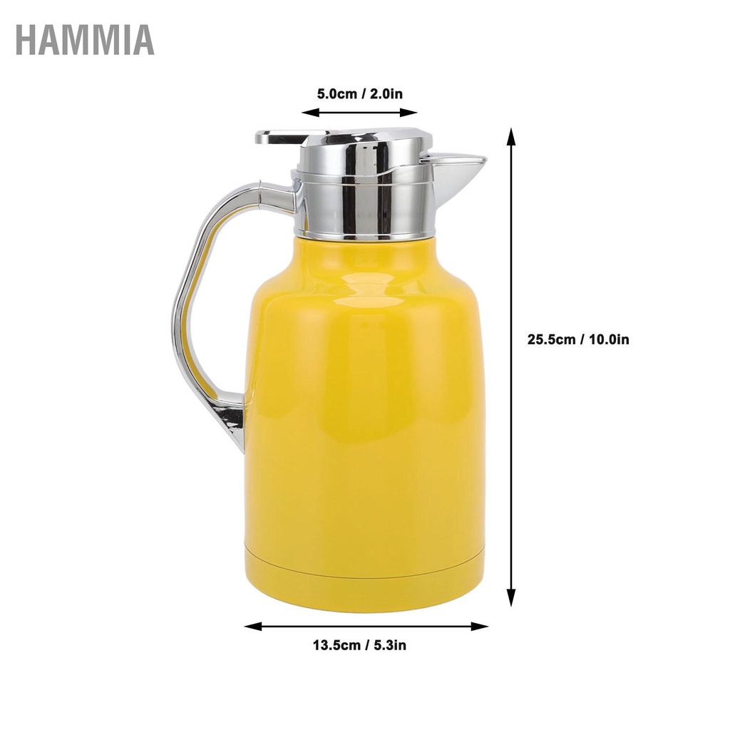 hammia-304-สแตนเลสหม้อชาความร้อนหม้อกาแฟฉนวนโรงแรมร้านอาหารยินดีต้อนรับหม้อ