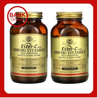 📢พร้อมส่ง 🔔  Solgar, Ester-C Plus, Vitamin วิตามินซี 1000 mg