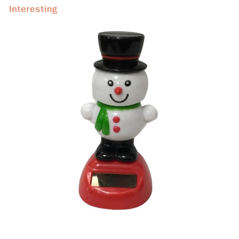 interesting-ของเล่นตุ๊กตาหิมะ-ซานตาคลอส-กวาง-กวาง-สวิงอัตโนมัติ-พลังงานแสงอาทิตย์-สําหรับตกแต่งบ้าน-รถยนต์-ออฟฟิศ