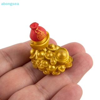Abongsea มงคลทองมงคล ขนาดเล็ก เครื่องประดับนําโชค หยวนเบา เสริมฮวงจุ้ย ตกแต่งบ้านตุ๊กตา งานฝีมือ ดี