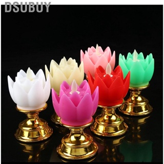 Dsubuy Lotus Lamp Colorful Soft Natural Light Lifelike Safe Odorless Durable Buddha for Bedroom Office Living Room