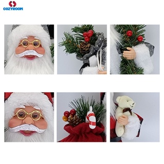 ซานตาคลอสยืนตุ๊กตาตกแต่งคริสต์มาสคริสต์มาสปาร์ตี้ตกแต่งฉากตกแต่งคริสต์มาสซินเธีย