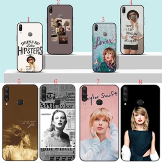 เคสโทรศัพท์มือถือแบบนิ่ม ลายอะนิเมะ Taylor Swift สีดํา สําหรับ Huawei Y6P Y8P Y7A Y9A Y7 Prime 2019 H12