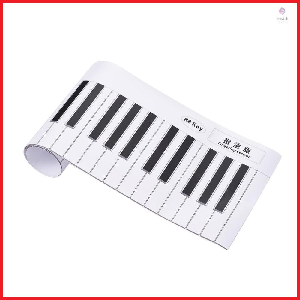 Fingering Version 88 Keys Piano Keyboard Fingering Practice Chart Sheet ...