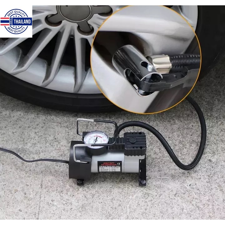 WAWA เครื่องปั๊มลม ปั๊มลมรถยนต์ไฟฟ้า12V 150PSI digital electric air