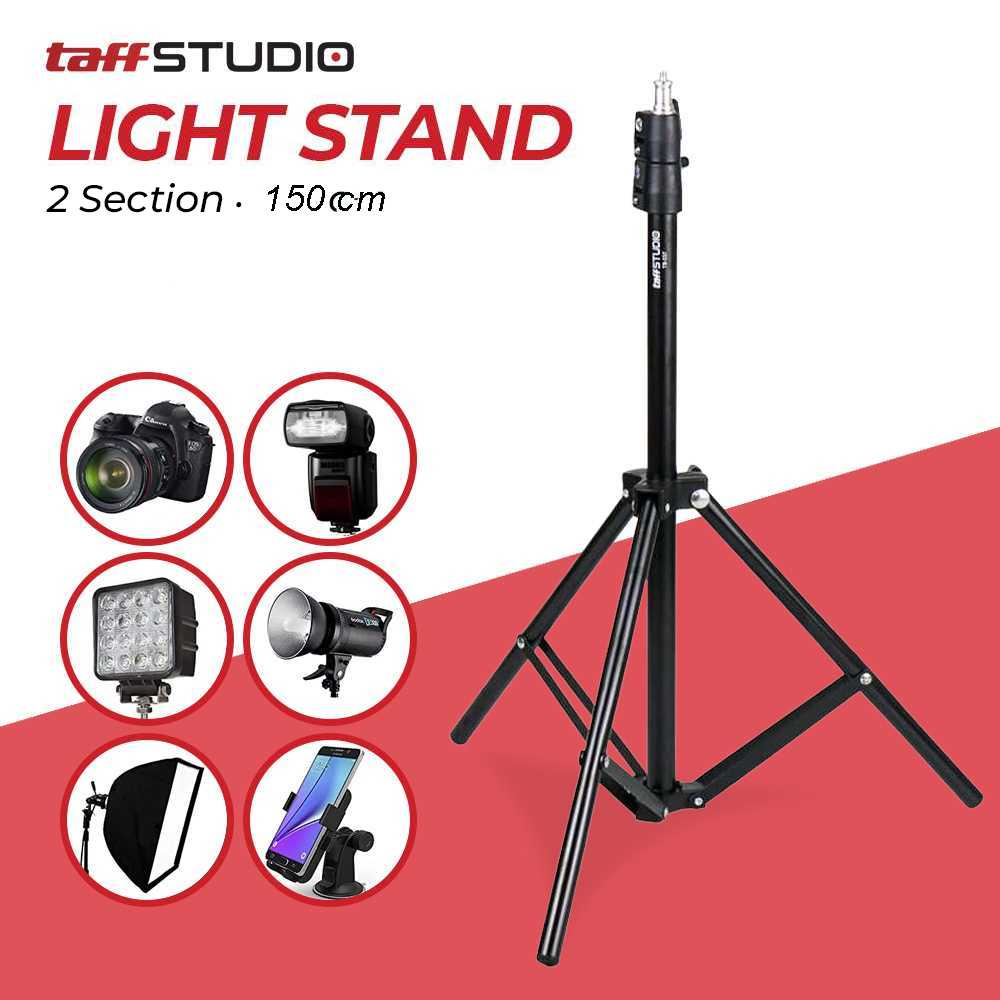 Taff TaffiSTUDIO ขาตั้งไฟแบบพกพา ขาตั้งกล้อง 2 ส่วน 150 ซม. - TB-037 ...