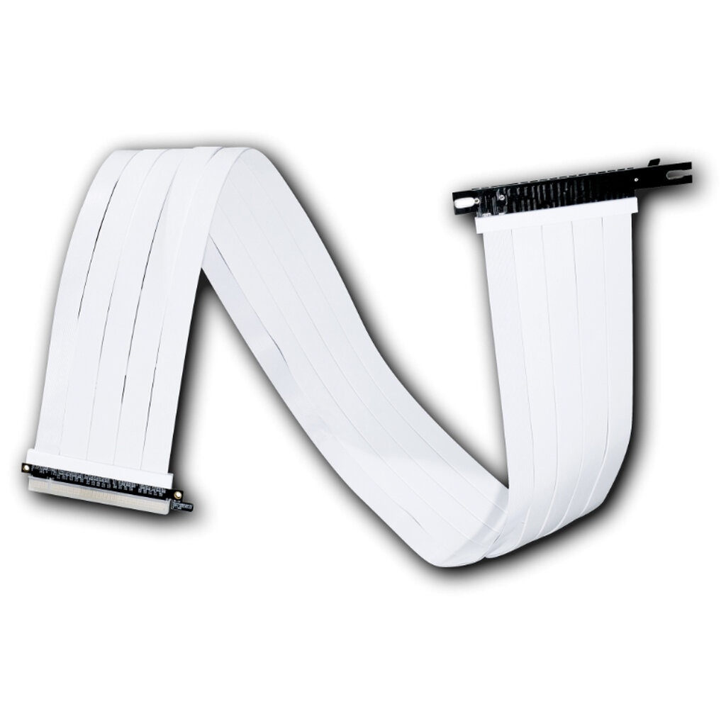 *รองรับ O11EVO XL* Lian Li 900mm PCIe 4.0 Black / White 90 degree Riser ...