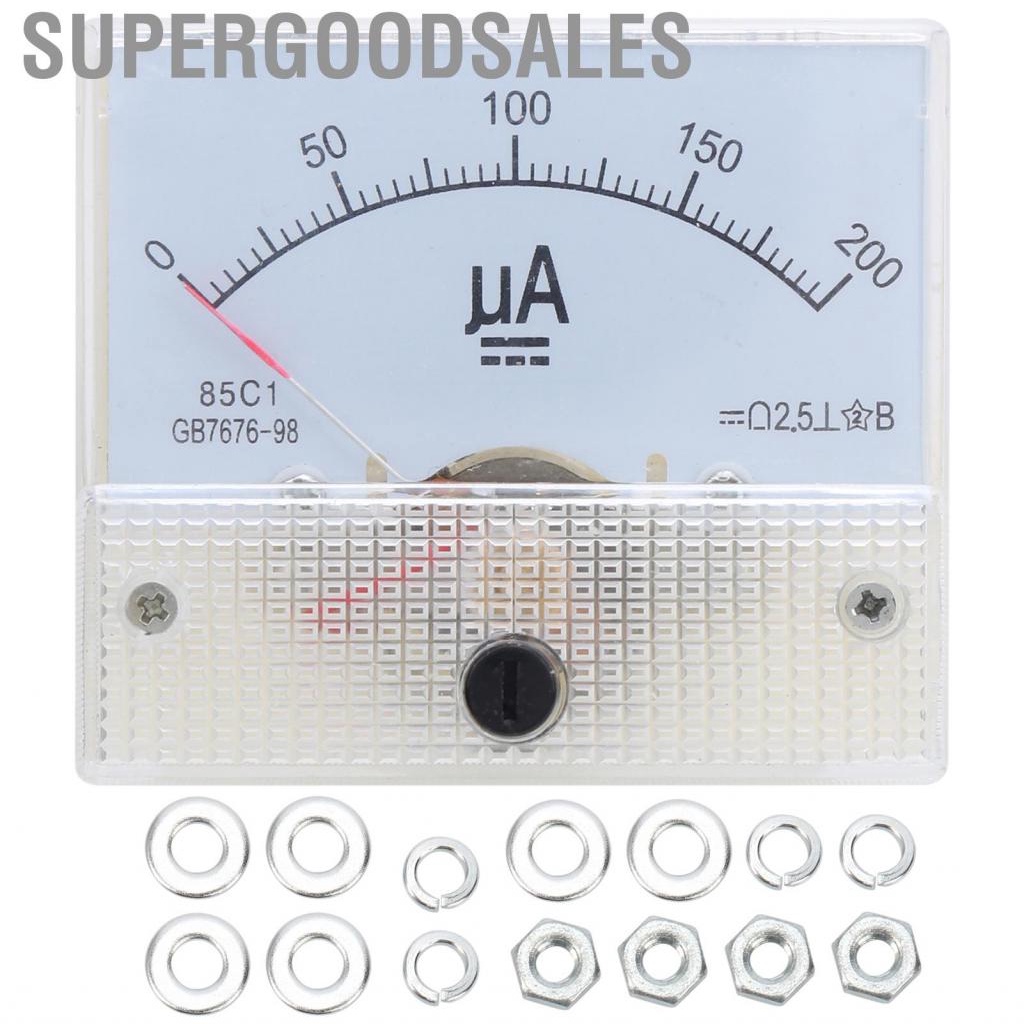 Supergoodsales DC0-200UA Pointer Current Meter High Accuracy Ammeter ...