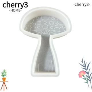 Cherry3 แม่พิมพ์ซิลิโคน รูปเห็ด ขนาด 12*9*2.5 ซม. สีขาว สําหรับรถยนต์