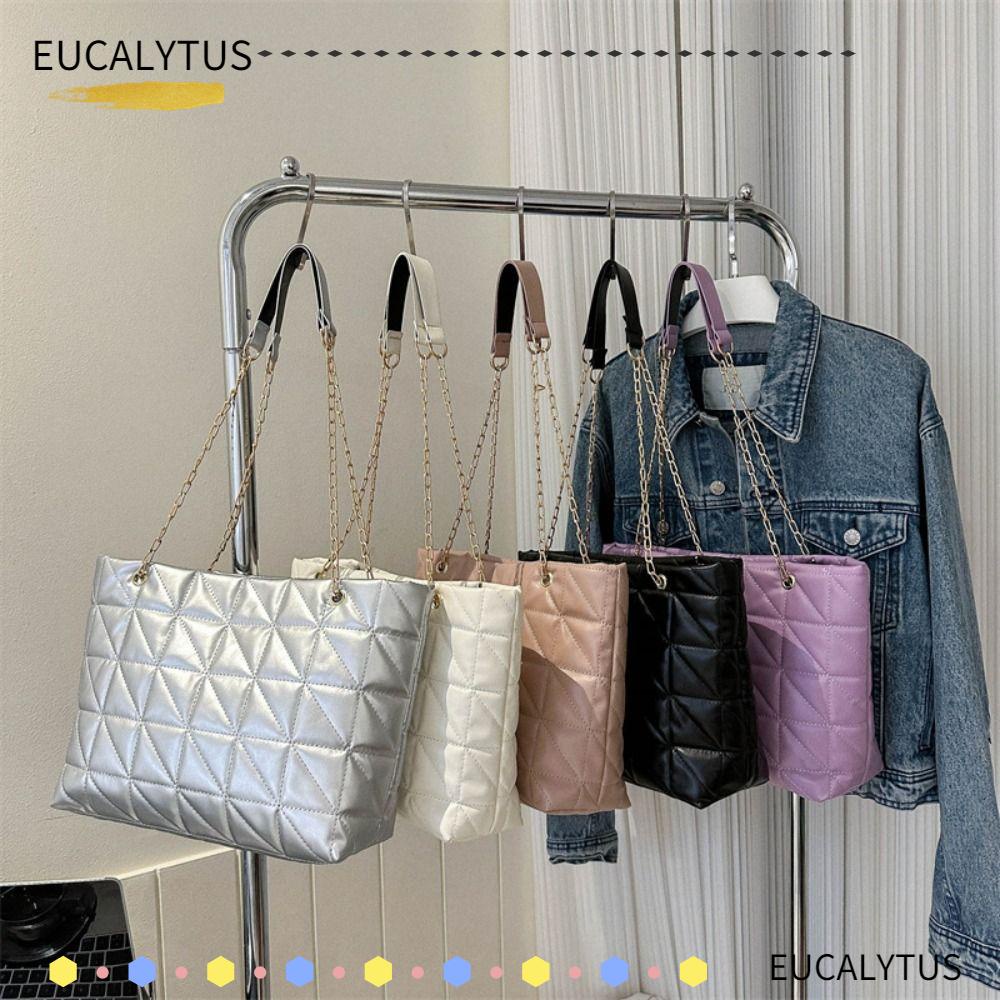 eutus-กระเป๋าสะพายไหล่ลําลอง-หนัง-pu-ความจุขนาดใหญ่-สีพื้น-สําหรับสตรี-y2k