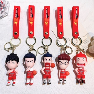 พวงกุญแจ PVC จี้ฟิกเกอร์การ์ตูนญี่ปุ่น Slam Dunk Sakuragi Hanamichi เครื่องประดับ ของขวัญ