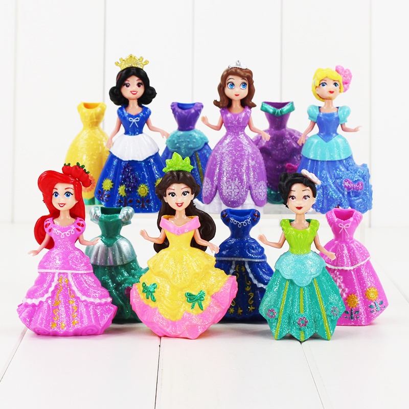 tata-ตุ๊กตาฟิกเกอร์-sophia-cinderella-princess-dress-up-ของเล่นสําหรับเด็ก