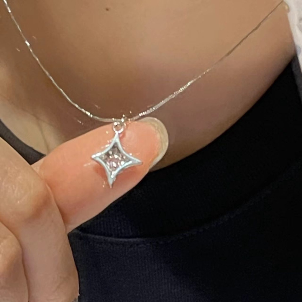 four-pointed-star-necklace-female-2023-new-fashionable-style-design-feeling-extravagant-minority-high-grade-chain-network-celebrity-necklace