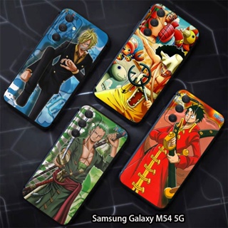 สําหรับ Samsung Galaxy M14 M23 M32 M33 M53 M54 5G M62 F62 เคสโทรศัพท์ซิลิโคน TPU แบบนิ่ม ลายการ์ตูนลูฟี่ กันกระแทก