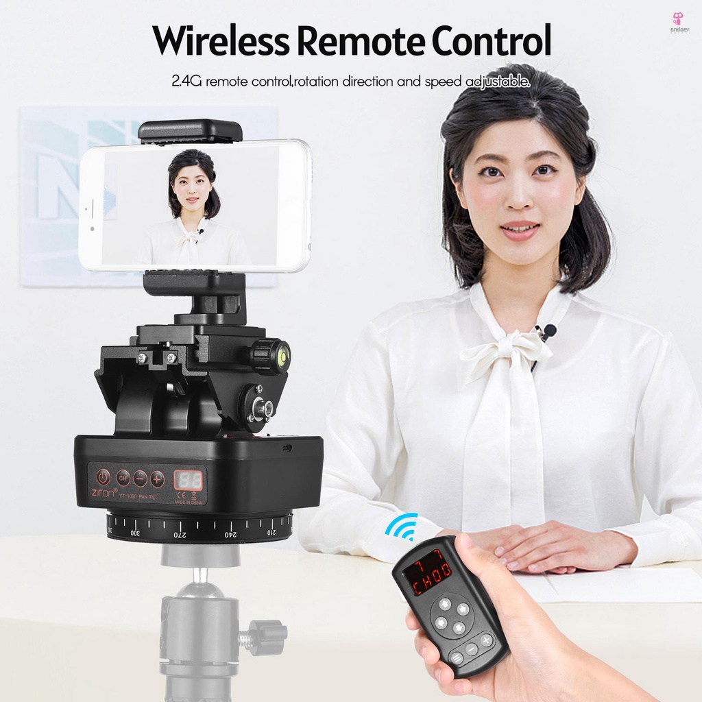 zifon-wireless-control-tripod-head-with-remote-control-phone-clip