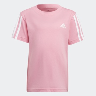 adidas ไลฟ์สไตล์ เสื้อยืด Essentials 3-Stripes เด็ก สีชมพู HN8885